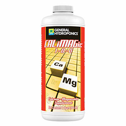 Picture of GENERAL HYDROPONICS CALiMAGic 1-0-0, Concentrated Blend of Calcium & Magnesium, Secondary Nutrient Deficiencies Helps Prevent Blossom End Rot & Tip Burn, Clean, Soluble, 1-Quart
