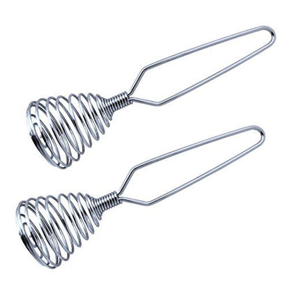 Picture of Chef Craft Set of 2 Mini French Spring Coil Whisks, 7 Inch, Silver