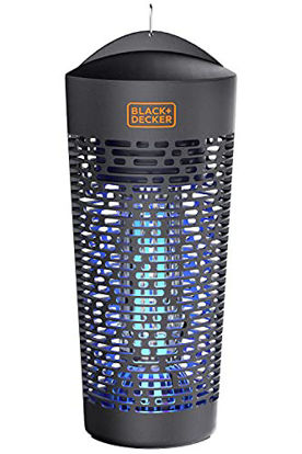 Picture of BLACK+DECKER Outdoor Electric UV & Killer for Flies, Mosquitoes, Gnats & Other Small to Large Flying Pests Half Acre Coverage for Home, Deck, Garden, Patio, Camping & More