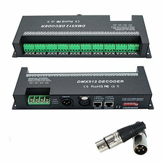 GetUSCart- DMX 512 LED Decoder Controller for RGB Tape Strip Light ...