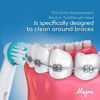 Picture of Replacement Brush Heads for OralB Braun Professional Ortho & Power Tip Kit- 4 Pack Compatible Orthodontic Electric Toothbrush Head Fit the Oral-B Pro 1000, Kids Plus!