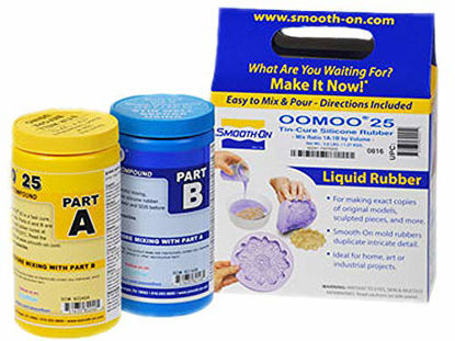 Picture of Smooth-On OOMOO 25 - FAST Curing Mold Making Silicone Kit - 2 Pints - EASY!