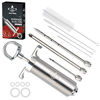 Picture of Grill Bump Meat Injector Syringe Kit for Smoker with 3 Flavor Food Injector Syringe Meat Needles, Injection Marinades Brine for Meat, Turkey; 2-oz, Including Paper and E-Book (PDF) User Manual