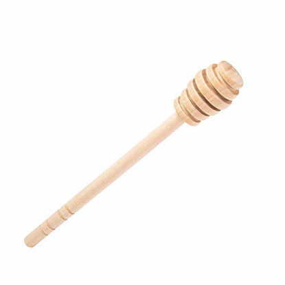 Picture of DESIOLE Wooden Honey Mixing Stirrer Honey Dipper Sticks Honey Spoon