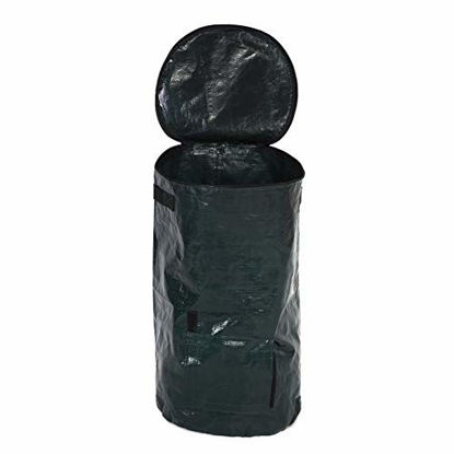 Picture of DEWIN Organic Compost Bag - Organic Waste Kitchen Garden Yard Compost Bag Environmental PE Cloth Planter (Size : 45cm)