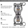 Picture of SELEWARE Silent Bearing Swing Swivel, 360° Rotational Device Hanging Accessory with 2 Removeable Buckle for Tree Swing, Hammock Chair, Climbing Rope, Yoga, Kids Swing Swivel, 1200LB Capacity