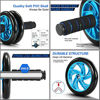 Picture of TOMSHOO 5-in-1 AB Wheel Roller Kit with Push-Up Bar, Knee Mat, Jump Rope and Hand Gripper - Home Gym Workout for Men Women Core Strength & Abdominal Exercis
