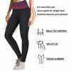 Picture of TrainingGirl High Waist Sauna Sweat Pants Slimming Neoprene Weight Loss Workout Capri Leggings with Zipper Pocket for Women (Black, 3XL)