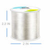 Picture of 320 FT Jewelry Cord, Elastic Bracelet Rope Crystal Beading Cords, Transparent and Shiny Elastic Beaded Line, Can Easily Pass Through Beaded Jewelry, Suitable for DIY Jewelry Making, Bracelet Making