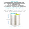 Picture of 320 FT Jewelry Cord, Elastic Bracelet Rope Crystal Beading Cords, Transparent and Shiny Elastic Beaded Line, Can Easily Pass Through Beaded Jewelry, Suitable for DIY Jewelry Making, Bracelet Making