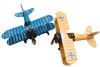 Picture of Large 8.5'' Hang Retro Airplane Aircraft Model,Home Office Decor Ornament Model,Home Office Desktop Decoration, Retro World War I German Wings Model,ww1 Aircraft Model (Blue)