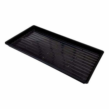 Picture of Microgreen Trays No Holes, 10 Pack, Extra Strength Black Shallow 1020 Tray Grow Microgreens Wheatgrass Fodder Sprouting Plants