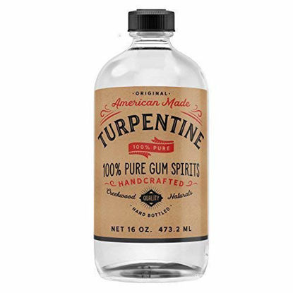 Picture of 16 Oz 100% Pure Gum Spirits of Turpentine