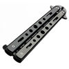 Picture of COLIBYOU New Black Metal Butterfly Balisong Trainer Training Practice Dull Knife Tool