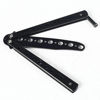 Picture of COLIBYOU New Black Metal Butterfly Balisong Trainer Training Practice Dull Knife Tool