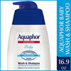 Picture of Aquaphor Baby Wash and Shampoo - Mild, Tear-free 2-in-1 Solution for Babys Sensitive Skin - 16.9 fl. oz. Pump