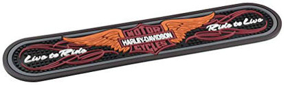 Picture of Harley-Davidson Winged Bar & Shield Rubber Beverage Bar Mat, Black HDL-18566