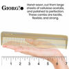 Picture of Giorgio G16 Double Tooth Hair Dressing Table Comb, Fine and Wide Tooth Dresser Comb For Hair, Beard and Mustache, Coarse and Fine Hair Styling Comb. Handmade Saw-Cut from Cellulose and Hand Polished