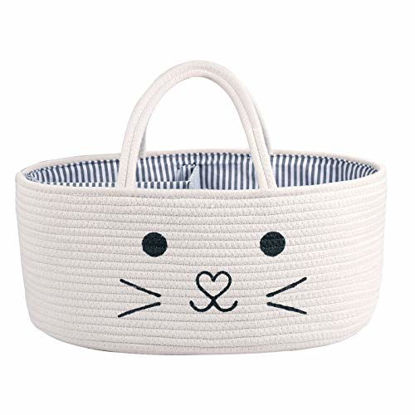 XL Baby Diaper Caddy Organizer - Heavy Duty Portable Diaper Storage  Organizer - Baby Organizer for Nursery, Changing Table, Wipes & Toys - Car  Basket for Nursery Storage Bin with Tote Holder