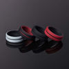 Picture of ThunderFit Silicone Wedding Rings for Men 2 Layers (Black-Red, Grey-Black, Black, Red-Black, 8.5 - 9 (18.9mm))