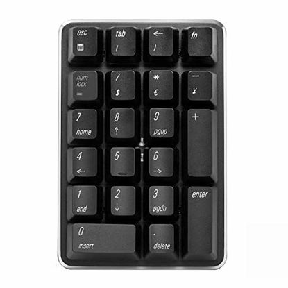 Picture of 2.4G Wireless Mechanical Numeric Keypad GATERON Brown Switch Gaming Keypad 21 Keys Mini Numpad Portable Keypad Extended Layout Black Magicforce by Qisan