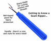 Picture of 5 Pieces Colorful Seam Ripper Assortment Thread Remover Kit 2 Big and 2 Small Handy Stitch Ripper Sewing Tools with 1 Scissors for Removing Unwanted Hems and Seams