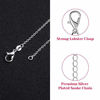 Picture of Selizo 30 Pack Chain Necklace Bulk Jewelry Making Chains Silver Plated Necklace Chains for Necklace Jewelry Making, 1.2 mm (20 Inches)