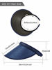 Picture of Clip on Visor Sun Visor Hat Wide Brim Clip on Head Cap Visors for Women (Black, White, Navy Blue, Red, 4)