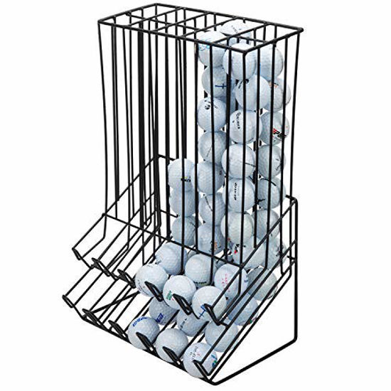 Picture of MyGift 90 Capacity Black Metal Miniature Golf Ball Vendor Display Rack
