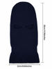 Picture of SATINIOR 2-Hole Knitted Full Face Cover Ski Neck Gaiter, Winter Balaclava Warm Knit Beanie for Outdoor Sports (Navy Blue, Adults Size)