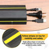 JUNXIAO-13Ft Cord Cover Heavy Duty Cable Protector 3 Channels Contains Cords Cables Wires Easy Unroll Conceal Home Office Warehouse Workshop Concerts - View #3