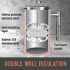 Picture of Mueller French Press Double Insulated 304 Stainless Steel Coffee Maker 4 Level Filtration System, No Coffee Grounds, Rust-Free, Dishwasher Safe