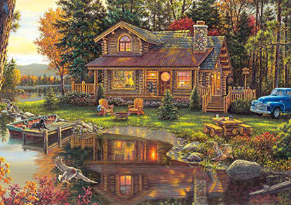 Picture of Buffalo Games - Kim Norlien - Peace Like a River - 300 LARGE Piece Jigsaw Puzzle with Hidden Images
