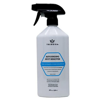 Picture of TriNova Carpet Spot Remover Spray - Cleaner for Stains on Rugs, Upholstery, Fabric and More. Red Wine Eliminator and Eraser for Most Surfaces. 18oz