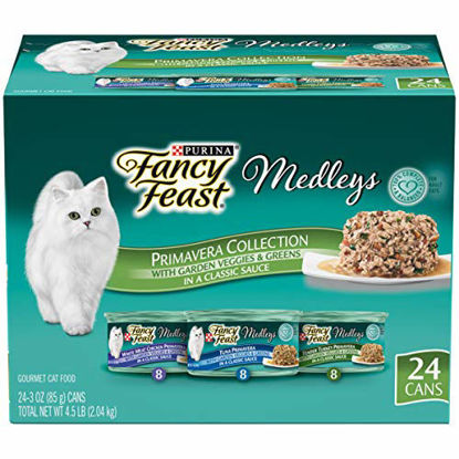 Picture of Purina Fancy Feast Gravy Wet Cat Food Variety Pack, Medleys Primavera Collection - (24) 3 oz. Cans