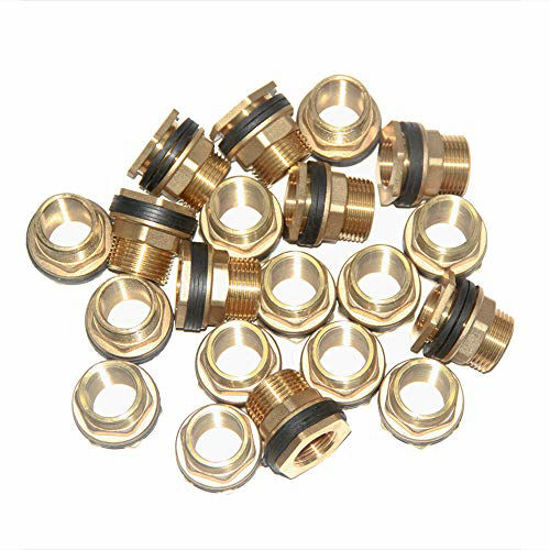Joywayus 3/4 Maschio x 3/4 Femmina 90 gradi Gomito Raccordo Ottone Forgiato Angolo retto (confezione da 3