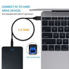 Picture of Besgoods 2-Pack 1.5ft/50cm Braided USB 3.0 Cable - A-Male to B-Male Short Cable - Black