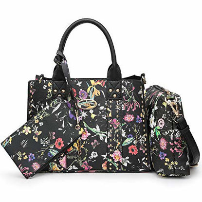Picture of Women Designer Vegan Leather Handbags Fashion Satchel Bags Shoulder Purses Top Handle Work Bags