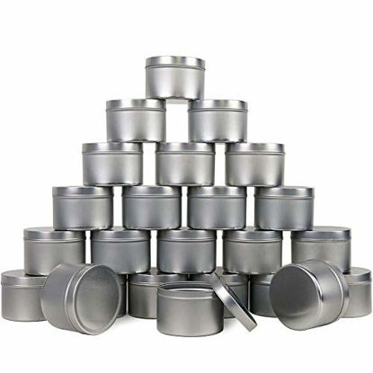 Picture of EricX Light Candle Tin 24 Piece, 8 oz, for Candle Making