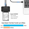 Picture of SATA/IDE to USB 3.0 Adapter, Hard Drive Reader for Universal 2.5 3.5-Inch IDE and SATA External HDD/SSD, Hard Drive Adapter with 12V 2A Power Supply Support 6TB