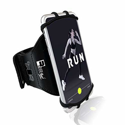 Picture of RevereSport Universal iPhone Running Armband (13/12/11/10/8/7/6/X/XR/XS/SE/Plus/Max/Pro). Phone Holder Case
