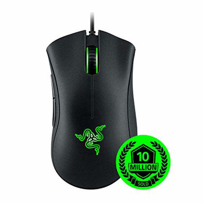 Picture of Razer DeathAdder Essential Gaming Mouse: 6400 DPI Optical Sensor - 5 Programmable Buttons - Mechanical Switches - Rubber Side Grips - Classic Black