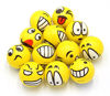 Picture of Set of 12 - Fun Face Stress Balls Cute Hand Wrist Stress Reliefs Squeeze Balls for Kids and Adults at School or Office Party Favors (Yellow Color Random Faces)