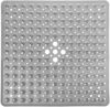 Picture of Yimobra Square Bath Shower Tub Mat for Bathroom, Non Slip Bathtub Mats with Suction Cups, Drain Holes, Machine Washable, 21 x 21 Inches, Clear Gray
