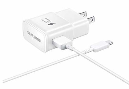 Picture of Samsung Galaxy Tab E 9.6 Adaptive Fast Charger Micro USB 2.0 Cable Kit! [1 Wall Charger + 5 FT Micro USB Cable] Adaptive Fast Charging uses Dual voltages for up to 50% Faster Charging! Bulk Packaging
