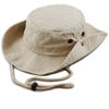 Picture of The Hat Depot 300N1510 Wide Brim Foldable Double-Sided Outdoor Boonie Bucket Hat (S/M, 2. Cotton - Khaki)