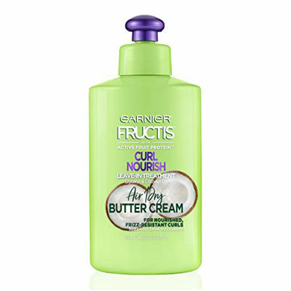 Picture of Garnier Hair Care Fructis Curl Nourish Shampoo, Conditioner, and Butter Cream Leave In Conditioner, For 24 Hour Frizz Control, Intense Moisture for Smoother, Frizz-Resistant Curls