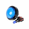 Picture of EG STARTS 5X New 60mm Dome Shaped LED Illuminated Push Buttons for Arcade Coin Buttons Machine Operated Games DC 12V