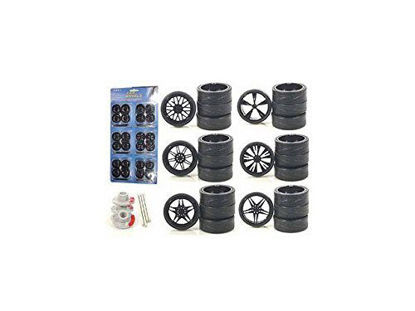 Picture of DieCast 2004B Custom Wheels for 1-18 Scale Cars & Trucks 24 Piece Wheels & Tires Set