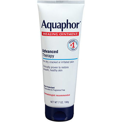 Picture of Aquaphor Healing Ointment - Dry Skin Moisturizer - Dry Hands, Heels, Elbows, Lips - 7 oz. Tube